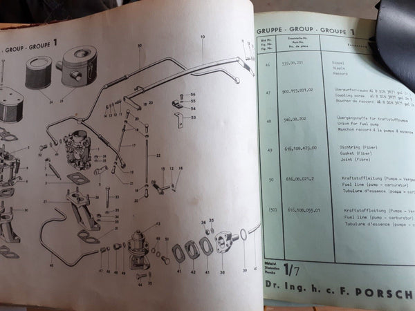 Porsche 356 BT5 Fuel line to connect Zenith Carburetors to early fuel pump