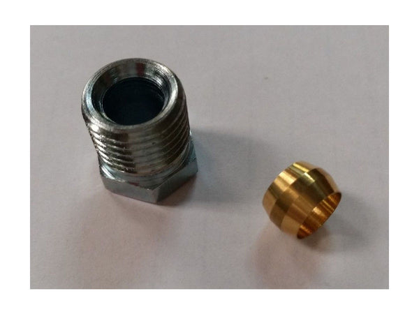 Porsche 356 Pre A Fuel line sleeve 539.08.201 and union nut 539.08.202