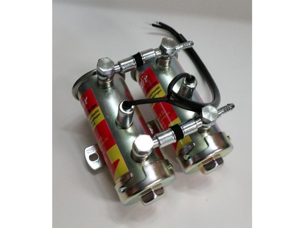 Bendix style fuel pump, M10x1 Banjos and hollow bolts,Fuel hose, chrome Hardt Classic Parts