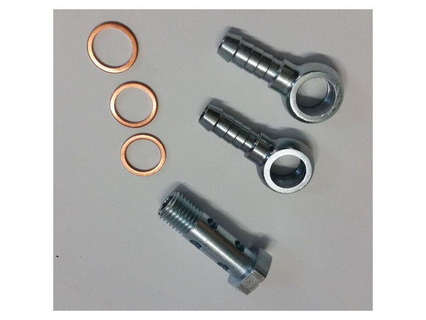 Porsche, Ferrari, double hollow bolt with Banjos to suit Bendix Fuel Pumps