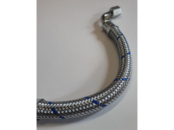 Porsche 356 Oil line-Outlet Period correct Blue chrome-plated braid 53907826