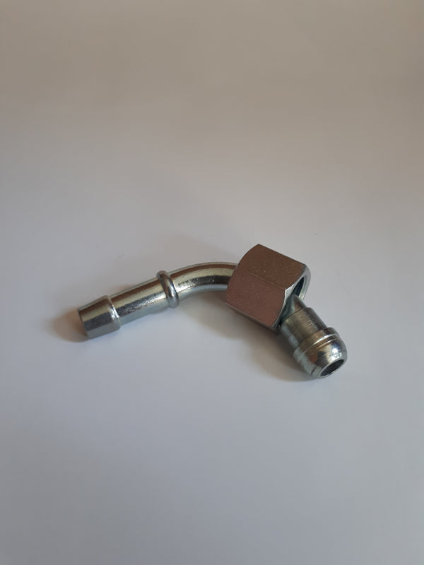 M16x1.5 Metric 90 degree elbow with sealing cone Swept Hose fitting