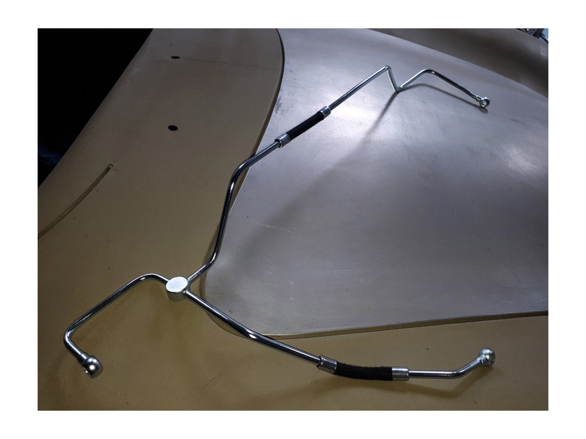 356 Rear Fuel Line Routing Porsche 356 BT5 Fuel line to connect Zenith Carburetors to early fuel ...