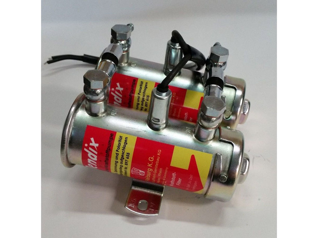 Bendix style fuel pump, M10x1 Banjos and hollow bolts,Fuel hose, chrome ...