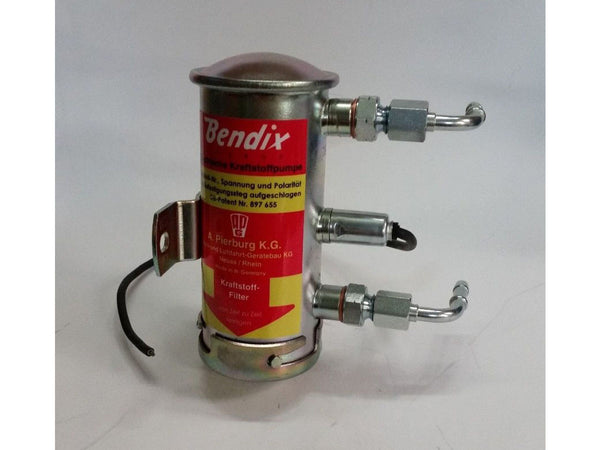 Bendix High performance fuel pump with M12x1.5 male adapters and elbows